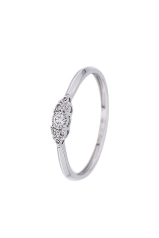 ##Bague - Or blanc et diamants