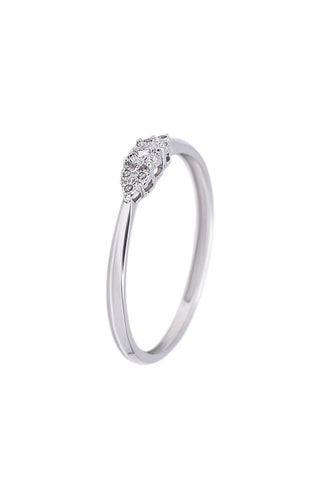 ##Bague - Or blanc et diamants