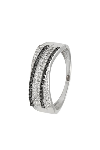 ##Bague - Or blanc et diamants