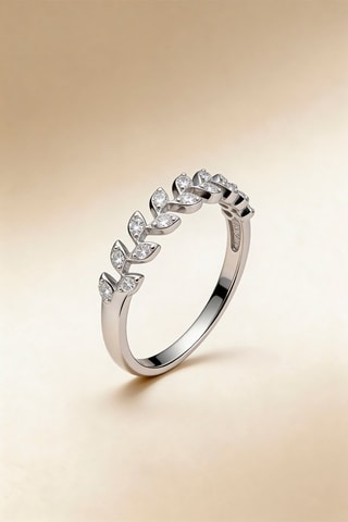 ##Bague Aubépine Or blanc et diamants