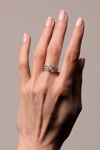 ##Bague Cassotis Or blanc et diamants