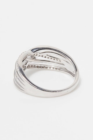 ##Bague Dédale de diamants 
Or blanc et diamants