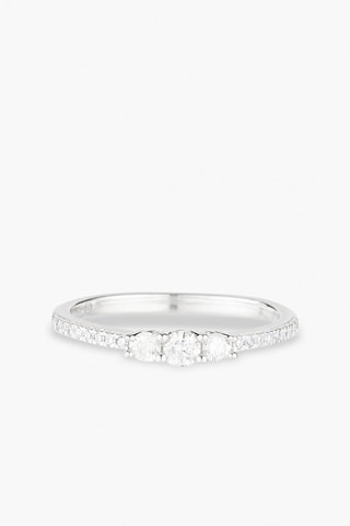 ##Bague Or blanc et diamants