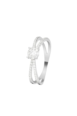 ##Bague Croisée des chemins Or blanc et diamants