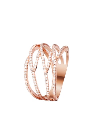 ##Bague Croisades Eternelles Or rose et diamants