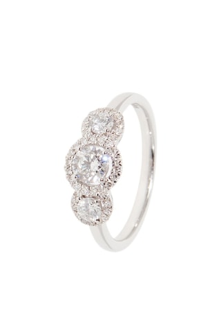 Bague - Or blanc et diamants