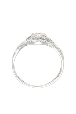 ##Bague - Or blanc et diamants