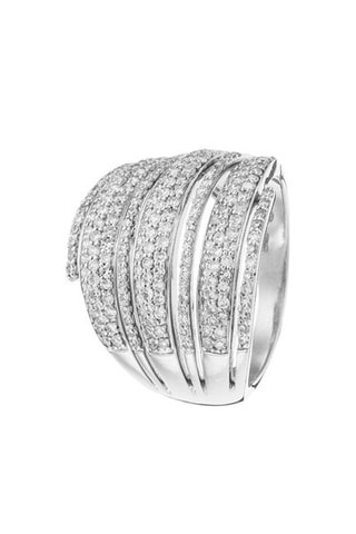 Bague - Or blanc et diamants