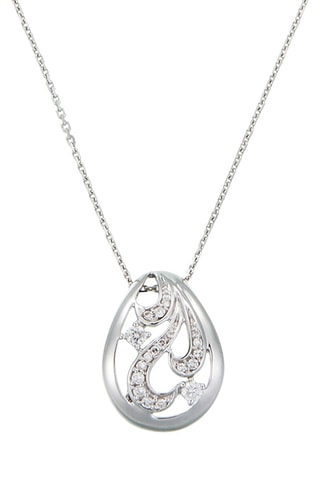 ##Pendentif - Or blanc et diamants