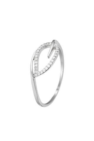 Ring Feuille Enchanteresse - Witgoud en Diamanten