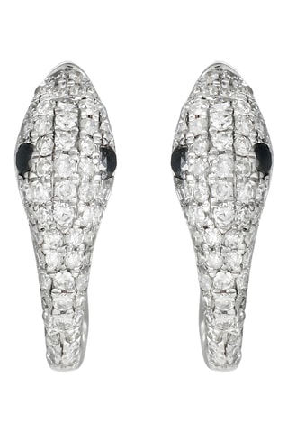 Creolen Serpenta - Witgoud en Diamanten