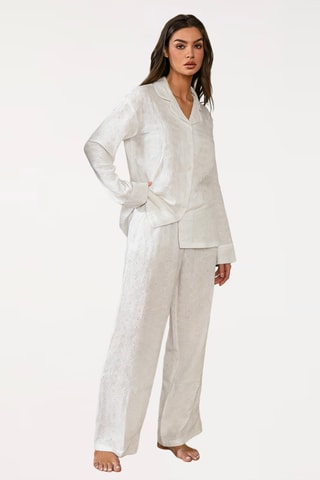 Ensemble de pyjama en broderie anglaise Isolde - Blanc
