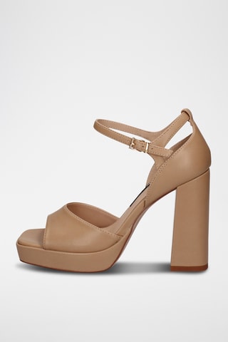 Sandalias de tacón Belr - Beige