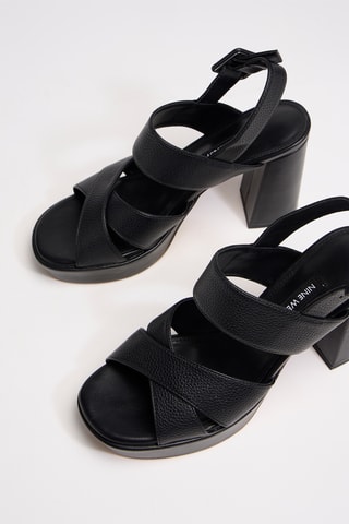 Sandalias de tacón - Negro