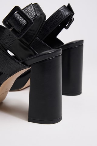 Sandalias de tacón - Negro