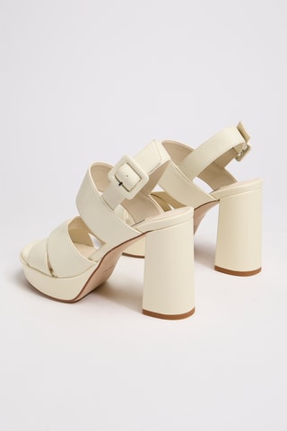 Sandalias de tacón - Blanco