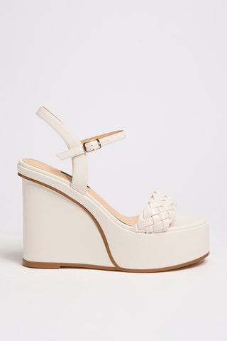 Sandalias de cuña - Blanco