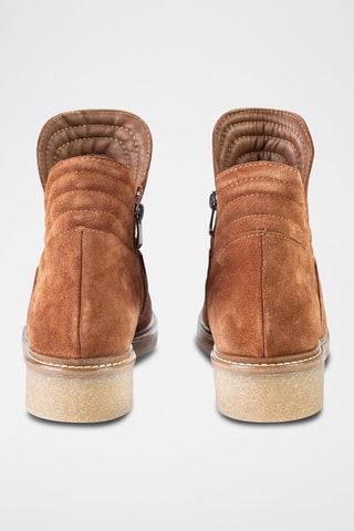 Nubuck Enkellaarzen Camel - Bruin