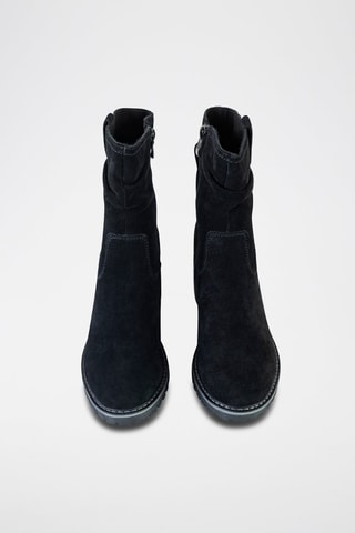 Nubuck Enkellaarzen Zwart - Zwart