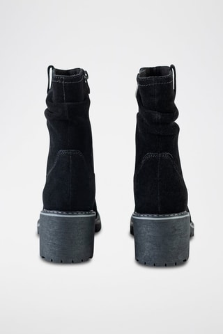 Nubuck Enkellaarzen Zwart - Zwart