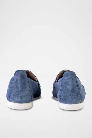 Mocassins en cuir - Bleu