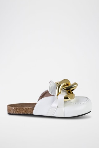 Mules - Blanc et doré
