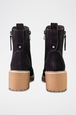 Nubuck Enkellaarzen Zwart - Zwart