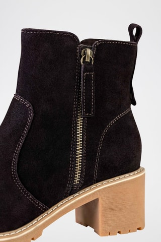 Nubuck Enkellaarzen Zwart - Zwart