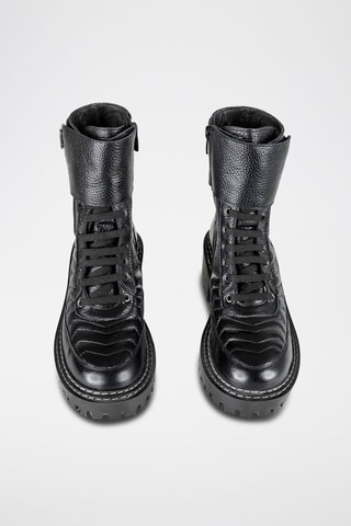 Bottines en cuir - Noir