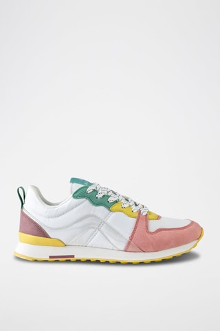Sneakers Wit en Roze - Wit en geel