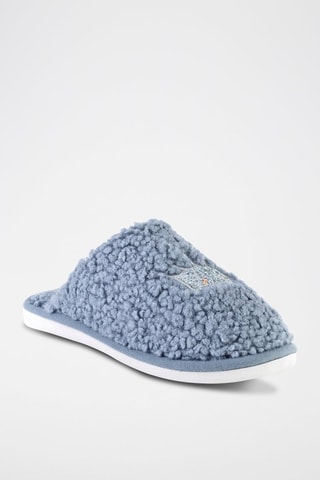 Pantoffels Grijs - Blauw