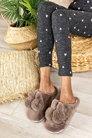 Gevoerde Slippers Parker Bruin - Bruin