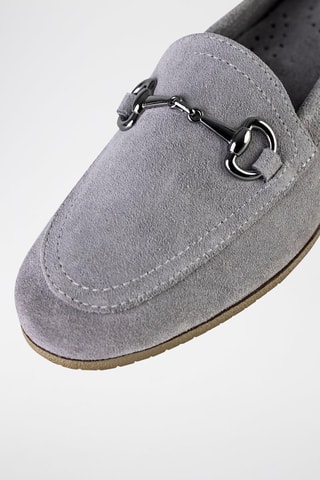 Nubuck Mocassins Grijs - Grijs