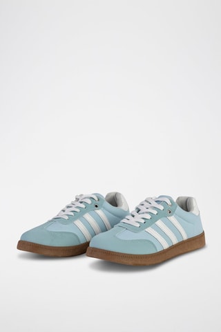 Sneakers - Blanc, bleu et marron
