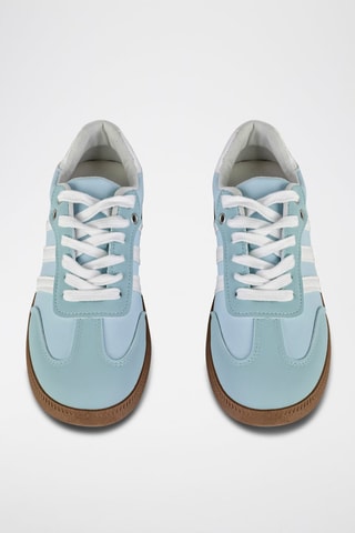 Sneakers - Blanc, bleu et marron