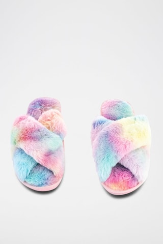 Gevoerde Muiltjes Emery Roze en Hemelsblauw - Multicolor