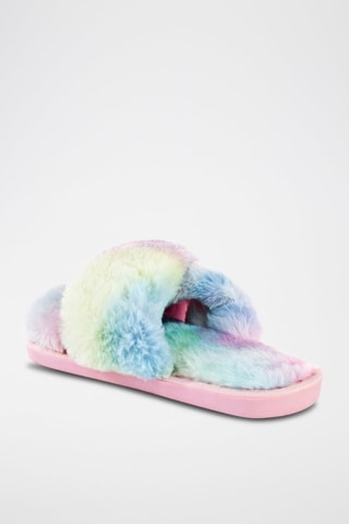 Gevoerde Muiltjes Emery Roze en Hemelsblauw - Multicolor