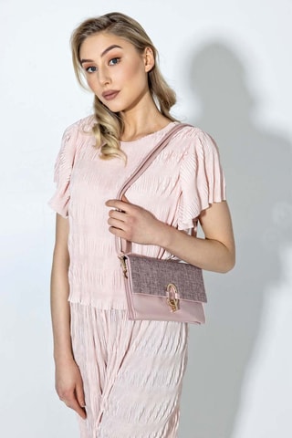 Schoudertas - Emily Westwood - Goudkleurig en roze