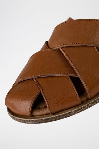 Mules en cuir - Marron