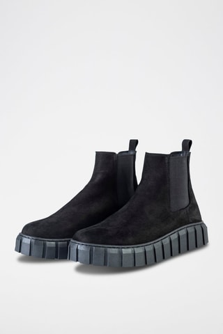Bottines Chelsea en nubuck - Noir
