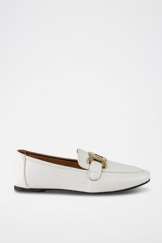 Mocassins  Wit - Beige