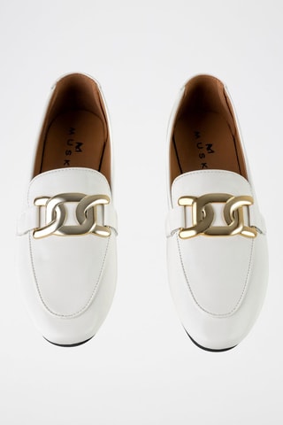 Mocassins  Wit - Beige
