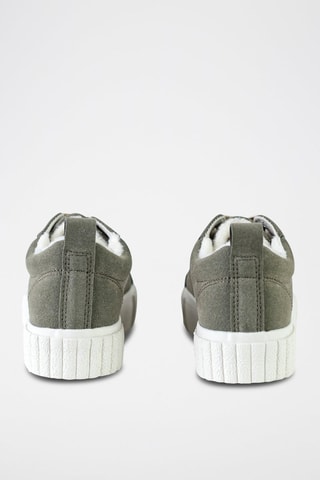 Platform Sneakers Donkergroen - Groen