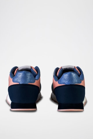 Sneakers Perzikkleurig en Blauw - Roze
