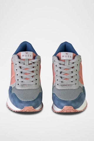 Sneakers Perzikkleurig en Blauw - Roze