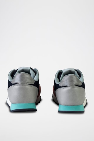 Sneakers Beige en Zwart - Grijs