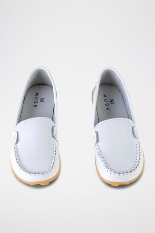 Mocassins en cuir - Blanc