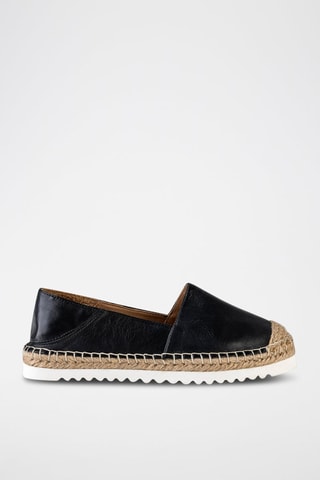 Espadrilles en cuir - Noir