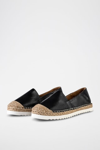 Espadrilles en cuir - Noir