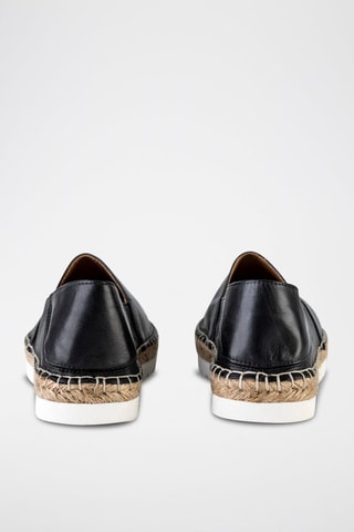 Espadrilles en cuir - Noir